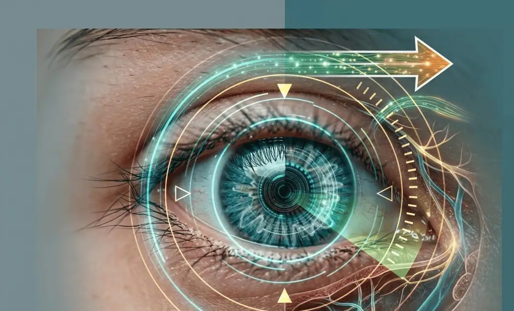 Patient completing computer-based RevitalVision vision training